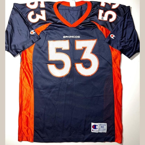 Denver Broncos Bill Romanowski Champion Football Jersey Adult Medium Men Size 40 - Picture 1 of 8